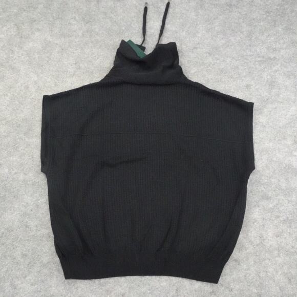 Ralph Lauren Top Womens Medium Cover Up‎ Hoodie Shirt Yoga Running Sleeveless F - Picture 10 of 11